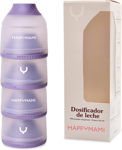 Dosificador de leche en polvo para bebé con 4 compartimentos