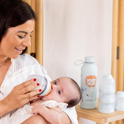 Dosificador de leche en polvo para bebé con 4 compartimentos