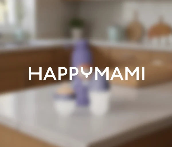 Happymami logotipo desenfocado